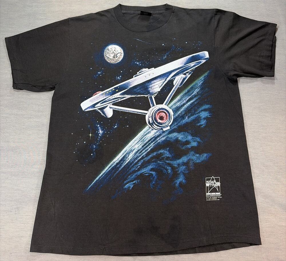 Vintage Star Trek Men's XL 90s Single Stitch 1991 25th Anniversary Shirt USA